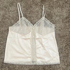 vintage lace cream cami